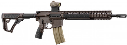 Photo DDM4142-PEW01-1 Semi-automatic carbine M4A1, Mil Spec Brown gun of 14.5 '' cal. 5.56