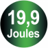 Energy 19.9 joules