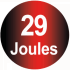 Energy 29 joules