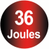 Energy 36 joules