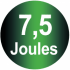 Energy 7.5 joules